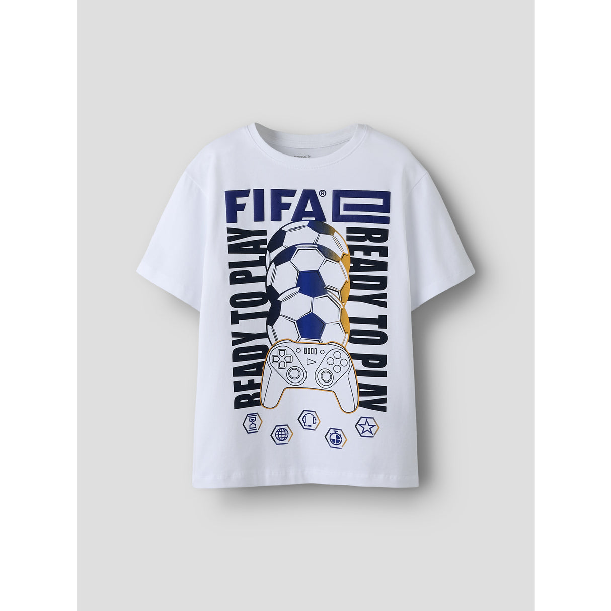 Name It Bright White Nkmasekel Fifae Ss Nreg Topp Box Vde
