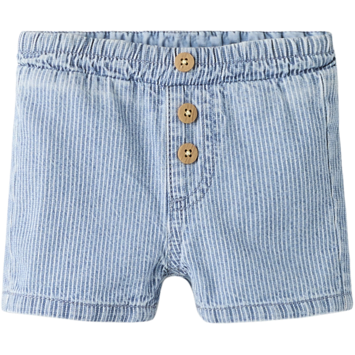 Name It Light Blue Denim Nbmryan Stripe Dnm L Shorts 1910-Ip H