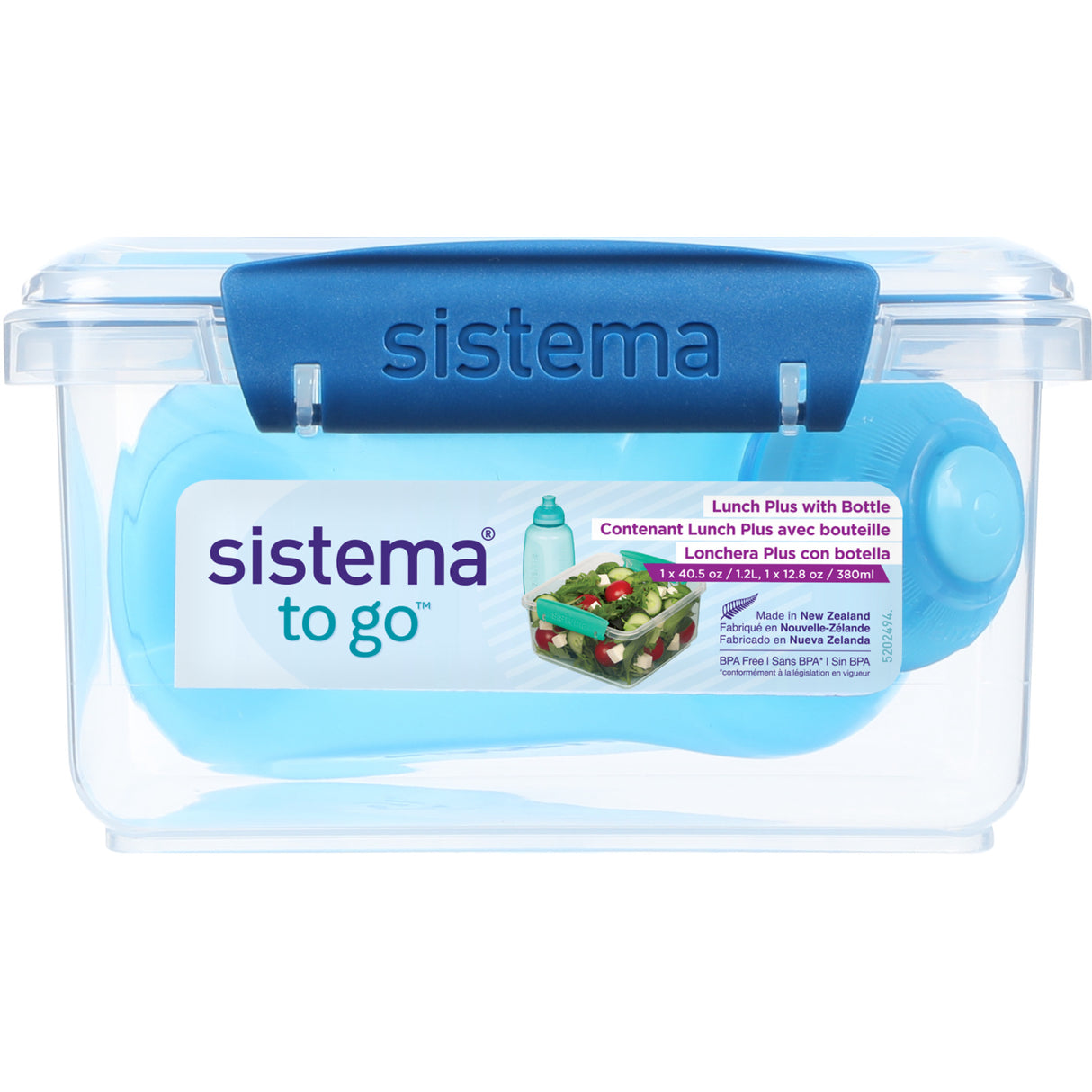 Sistema Ocean Blue 1.2L Lunch Plus Matboks Med Itsy Flaske 380 Ml