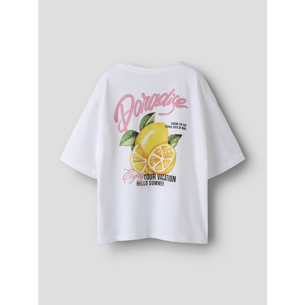 Name It Bright White Paradise Nkfhaima Ss Rlx Topp Box