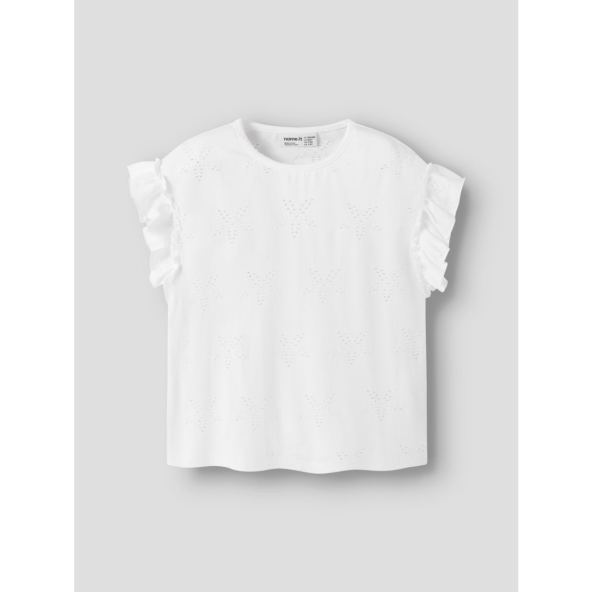 Name It Bright White Nkfjaden Sl Nreg Sh Topp