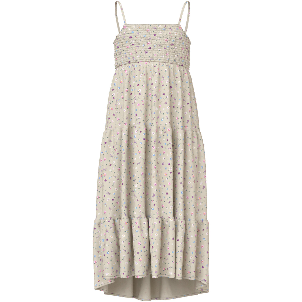 Name It Almond Milk Cute Flowers Nkfvinaya Stropp Maxi Kjole