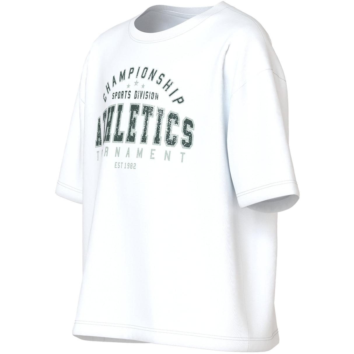 Name It Bright White Championship Nkmvalix Ss Rlx Topp