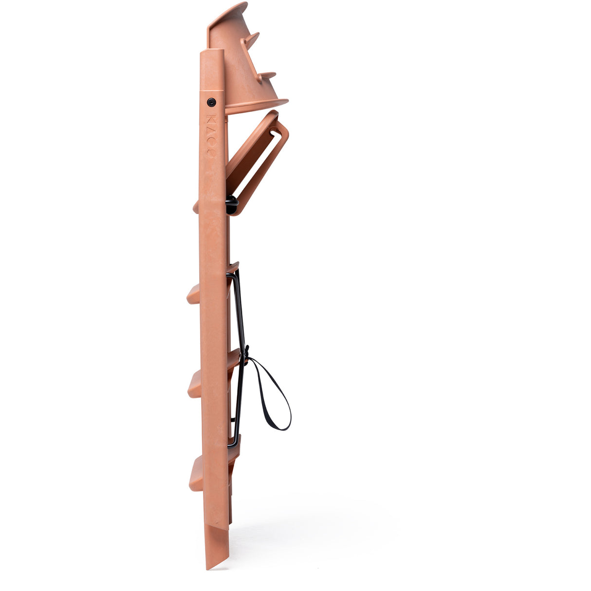 KAOS Terracotta Pink Klapp High Stol Recycled Med KLAPP® Safety Rail & Tray Bundle