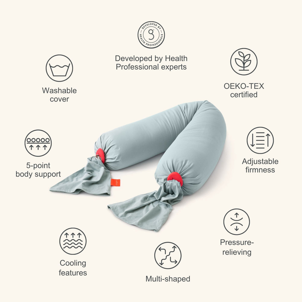 bbhugme Eucalyptus/Coral Pregnancy Pute