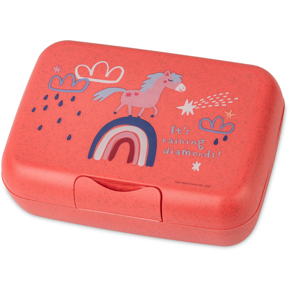 Koziol Organic Coral Red Lunch Box Med Separation Skål Candy L Dreams