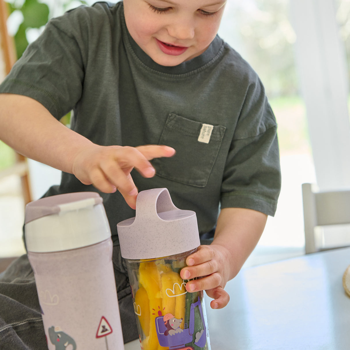 Koziol Organic Purple Grey Water Flaske 500Ml Stan 0,5 Trucks