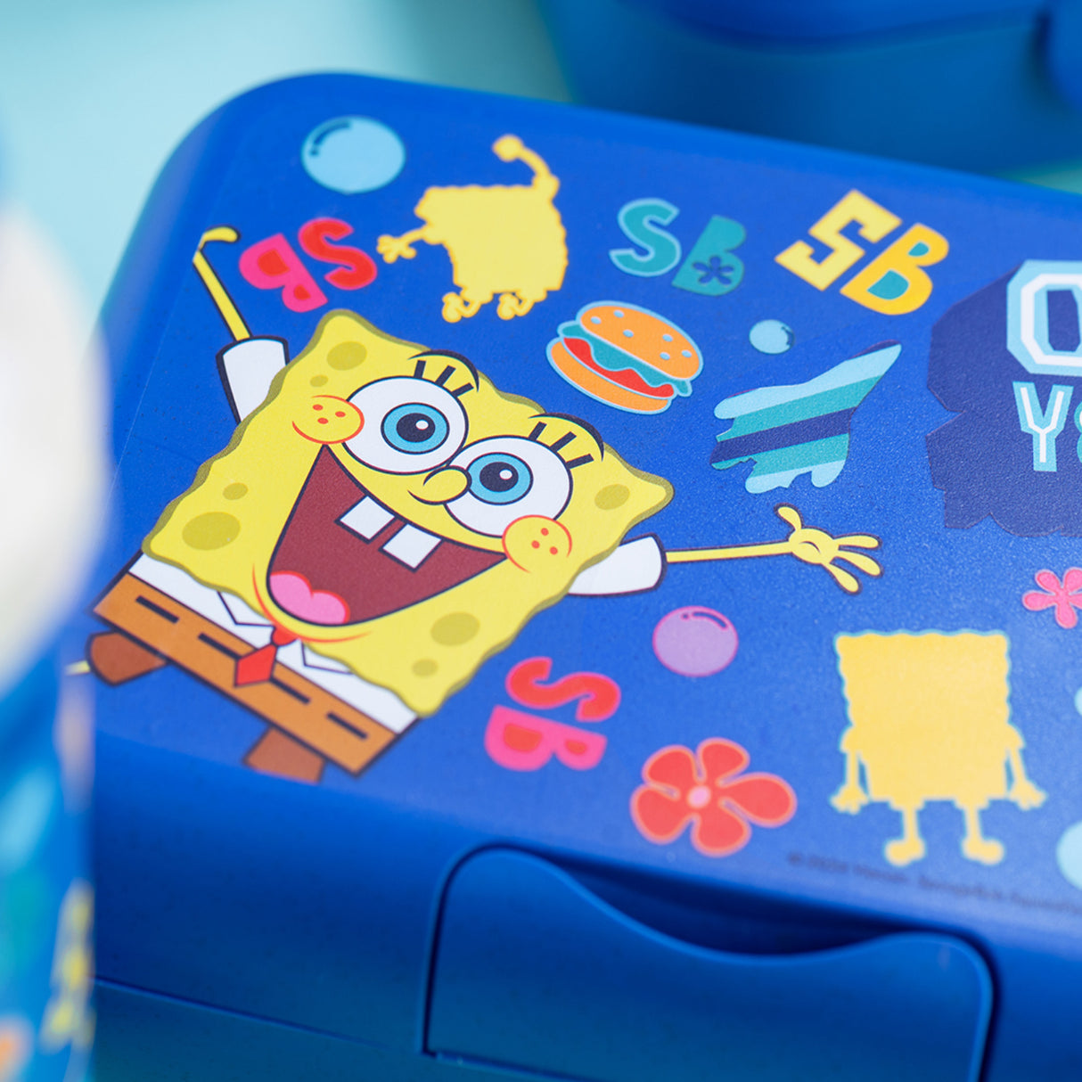 Koziol Organic Space Blue Lunch Box Med Separation Skål Candy L Spongebob Squarepants