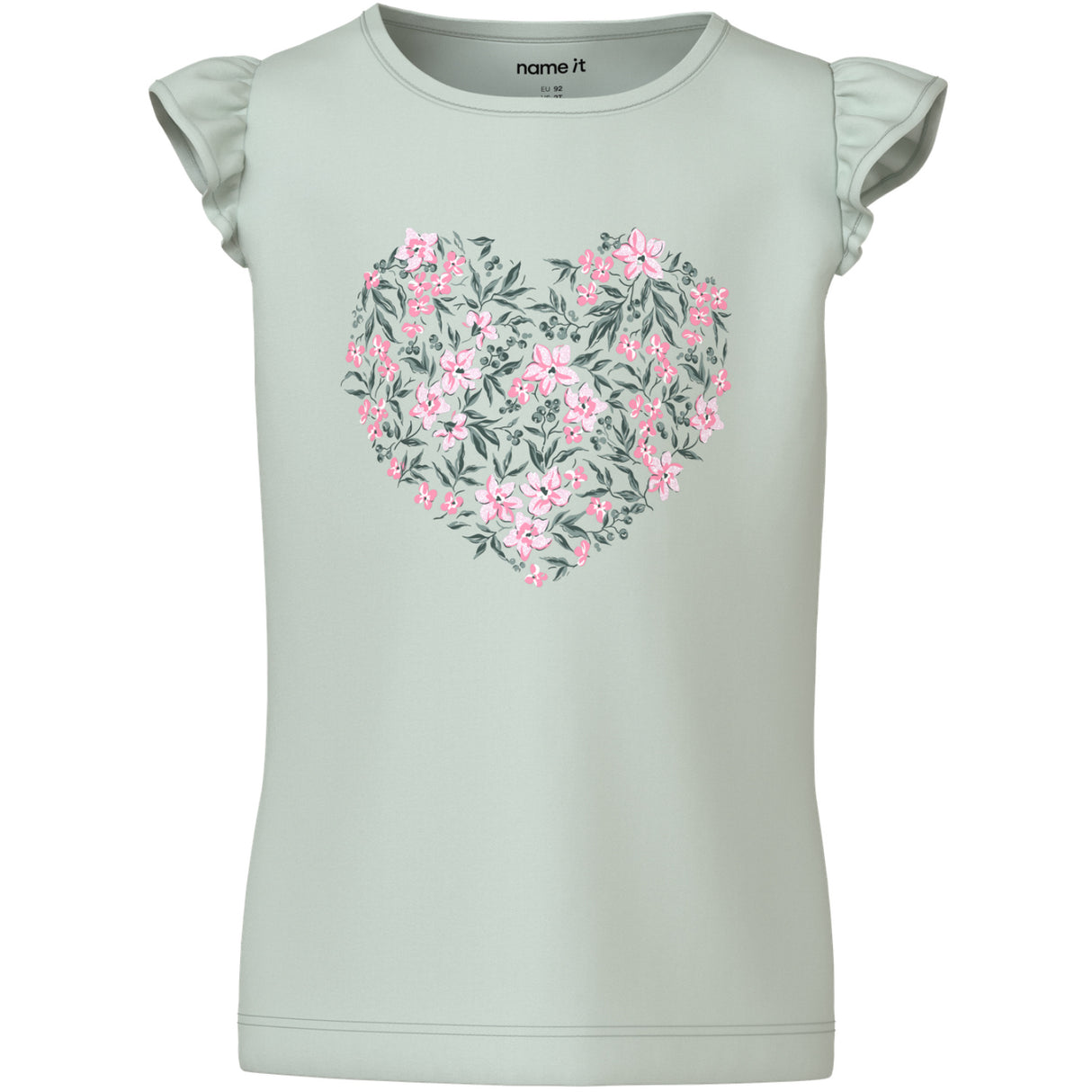 Name It Pale Aqua Pink Flowers Nmfvayana Capsl Topp