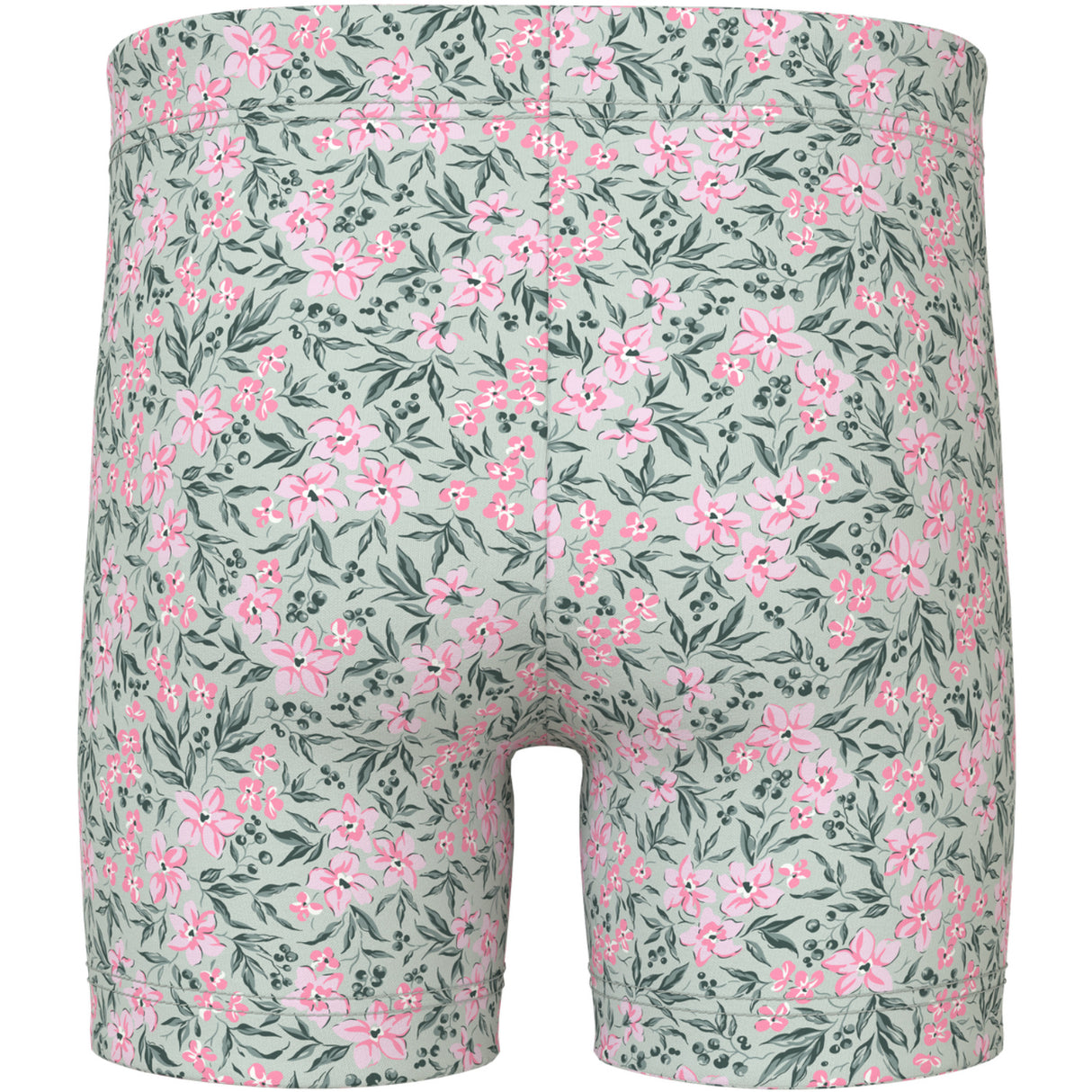 Name It Pale Aqua Pink Flowers Nmfvayo Kort Leggings