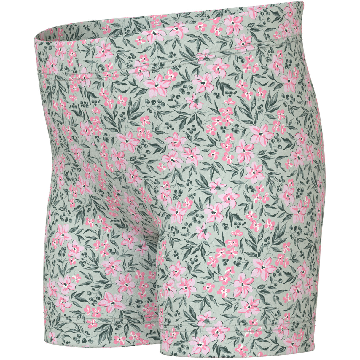Name It Pale Aqua Pink Flowers Nmfvayo Kort Leggings