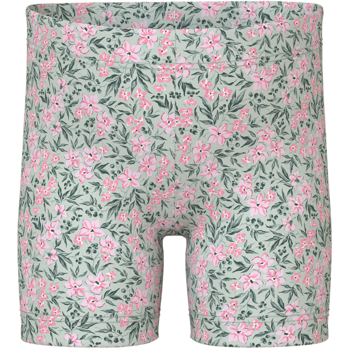 Name It Pale Aqua Pink Flowers Nmfvayo Kort Leggings