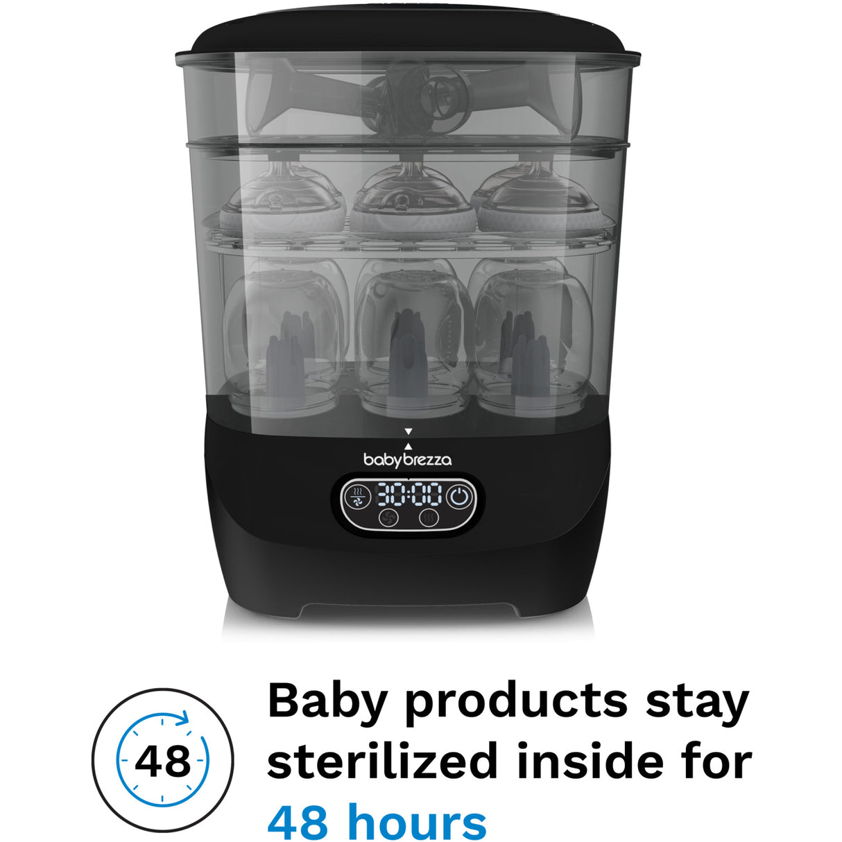 Baby Brezza Black Sterilizer Dryer Advanced