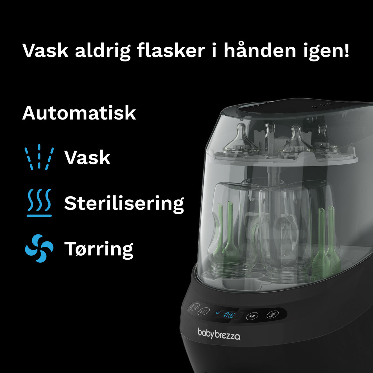 Baby Brezza Black Flaske Washer Pro