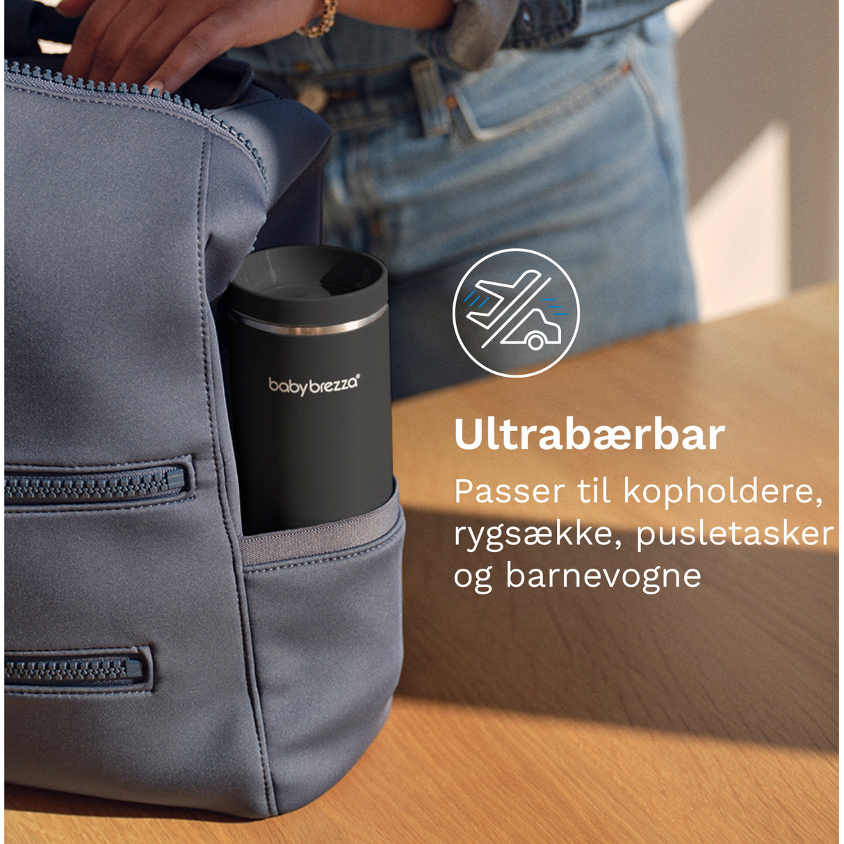 Baby Brezza Black Superfast Portable Flaske Warmer