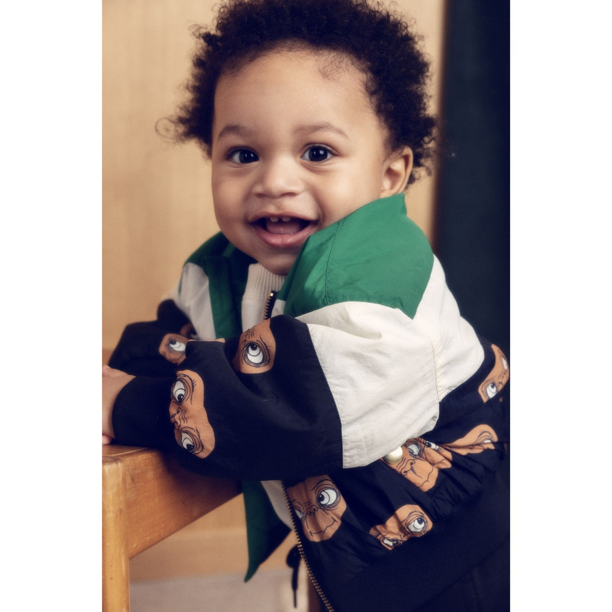 Mini Rodini Green E.T. Baseball Jakke
