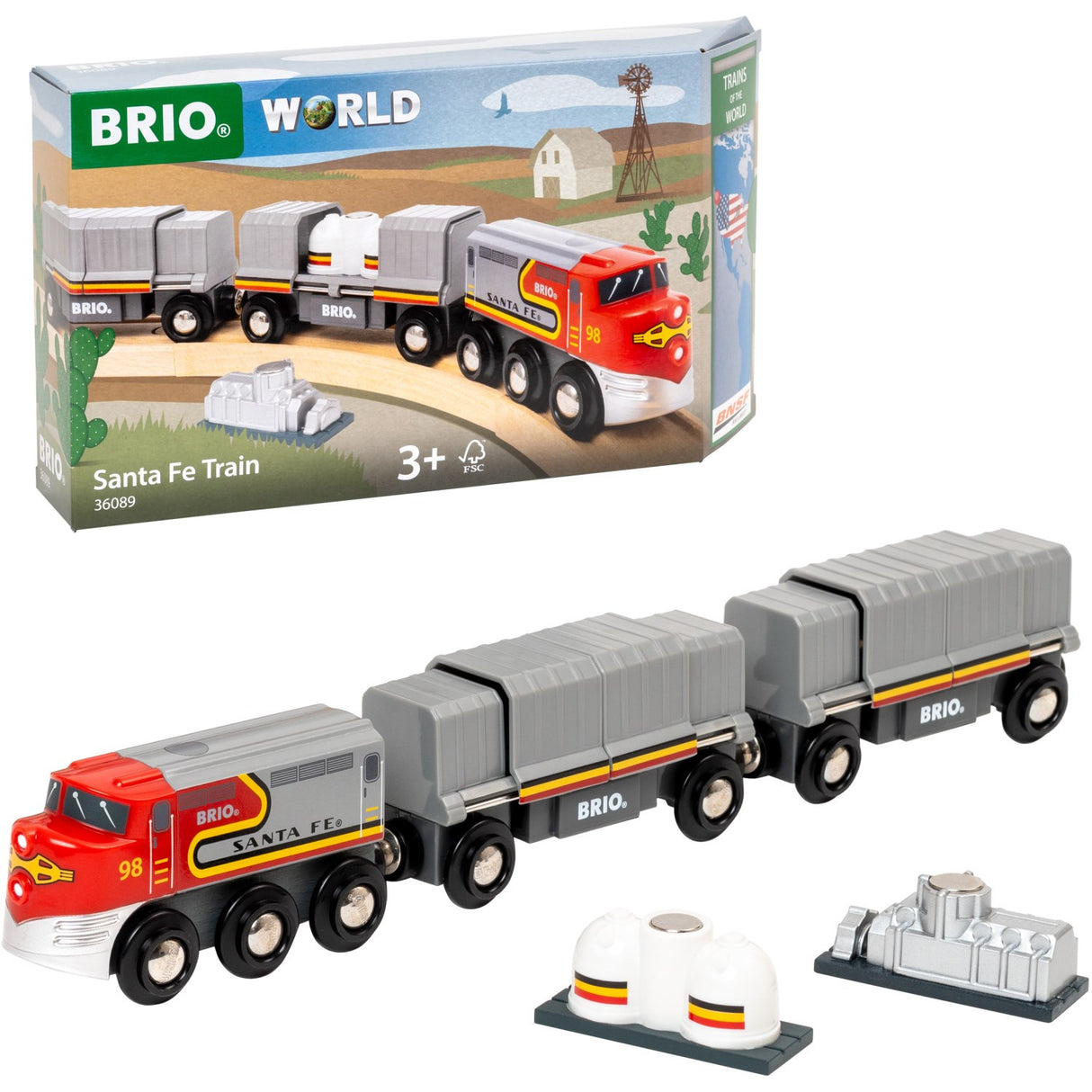 BRIO® 36089 Santa Fe Tog (Trains Of The World)