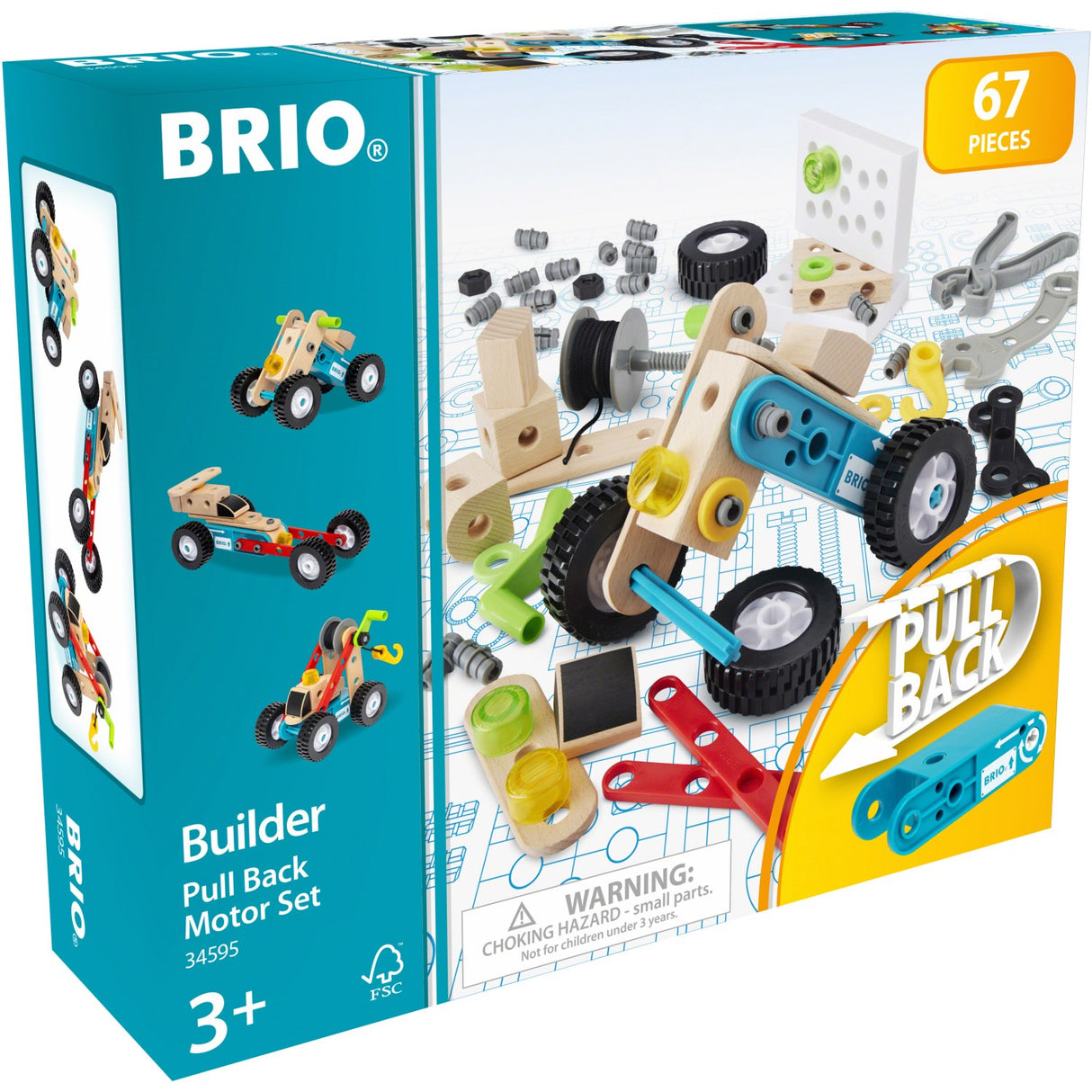 BRIO® 34595 Builder Pull Back-motorsæt