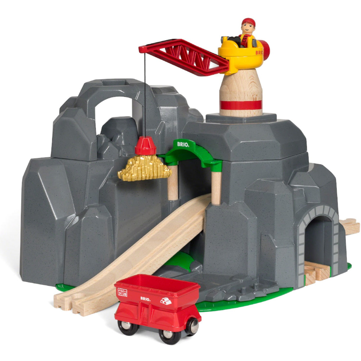 BRIO® 33889 Kran- Og Bjergtunnel