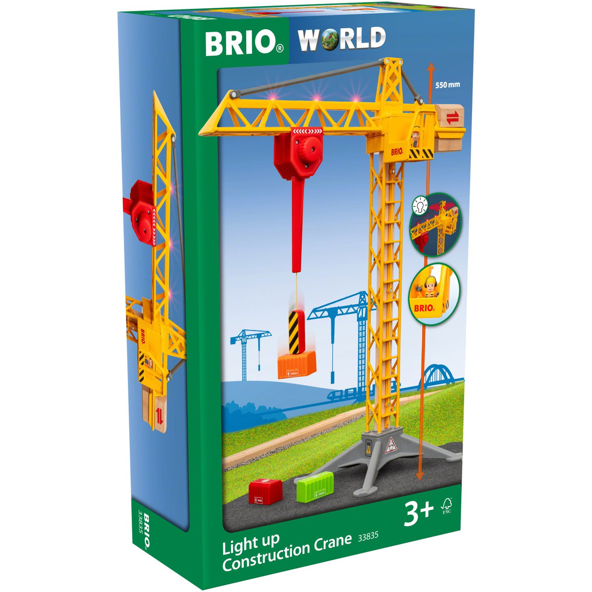 BRIO® 33835 Byggekran Med Lys