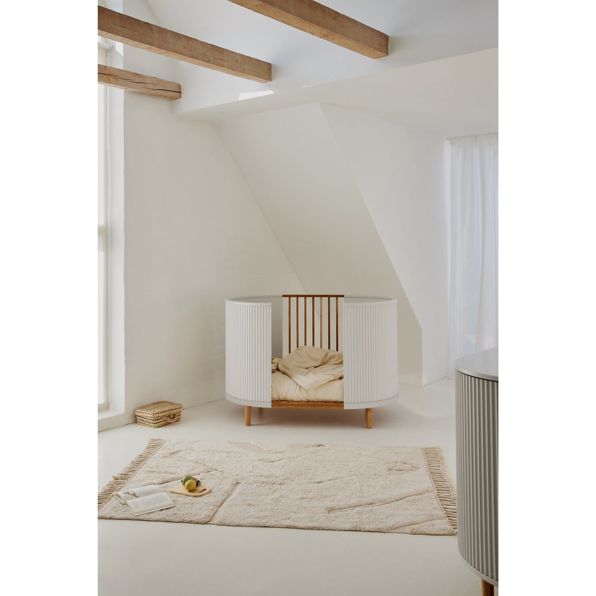 KAS Kopenhagen White Oak Kai Baby Cot