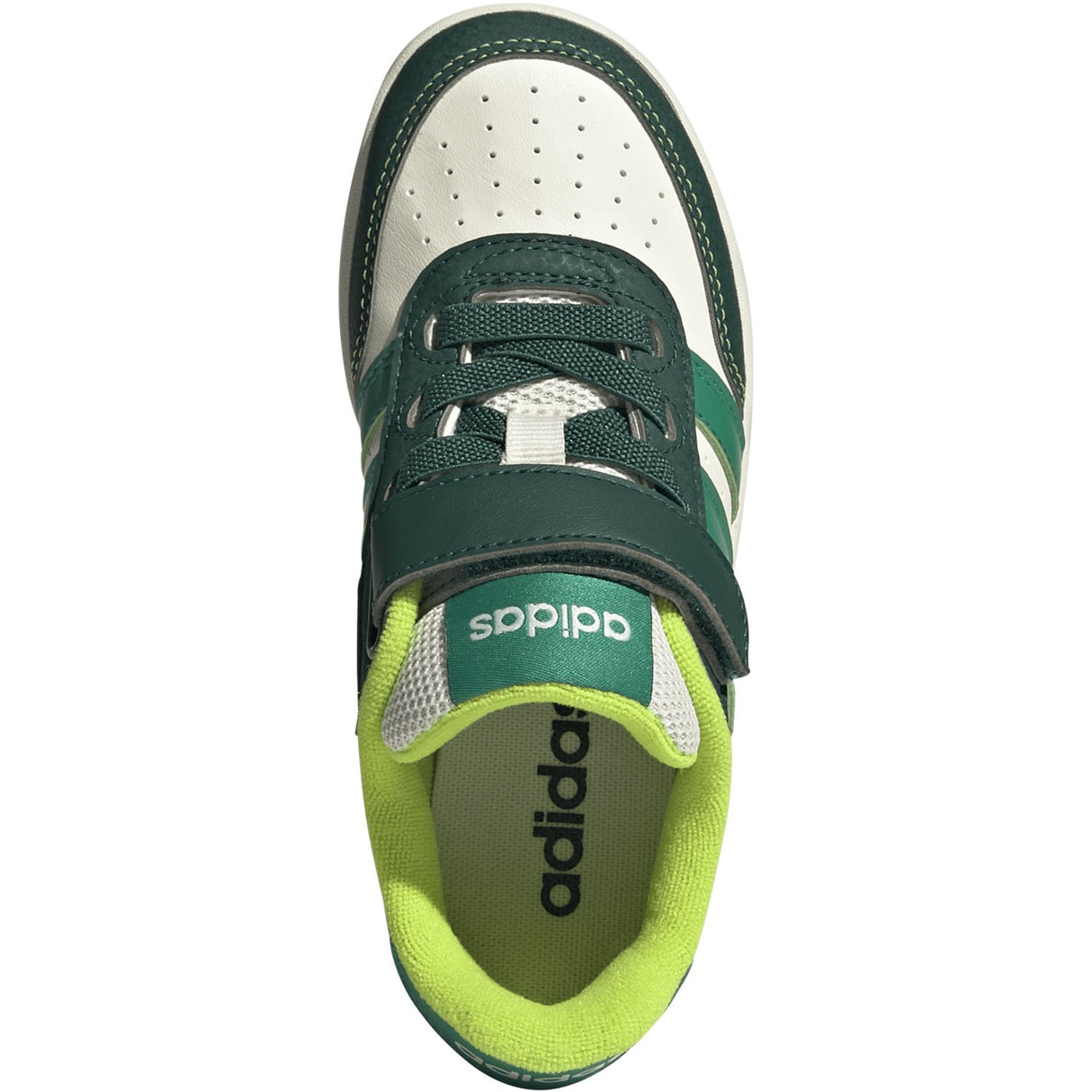 adidas Originals Off White/Collegiate Green/Court Green Breakbase C Sneakers