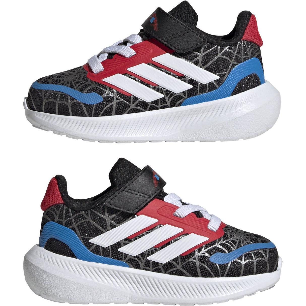 adidas Originals Core Black/Ftwr White/Pure Ruby Runfalcon Spider-Man El I Sneakers
