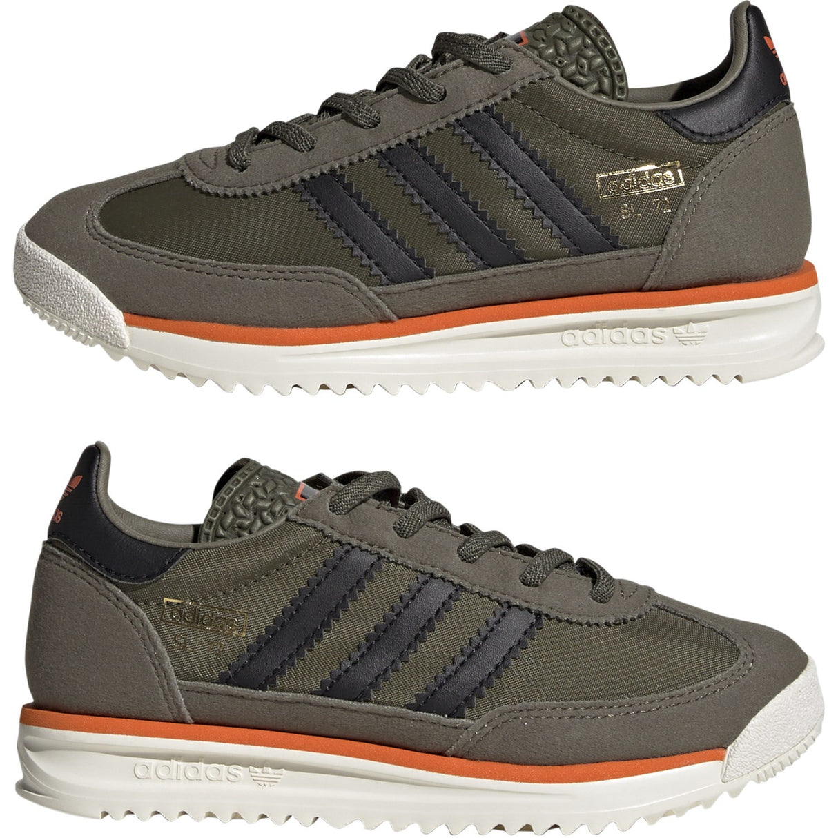 adidas Originals Olive Strata/Core Black/Pure Orange Sl 72 Rs El C Sneakers