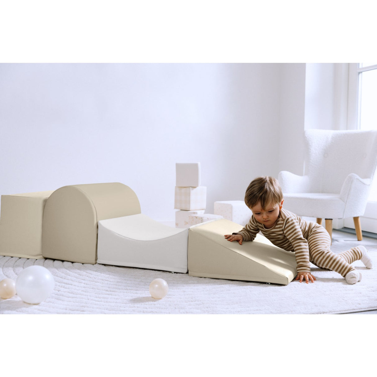 Tumble Time 4-delt mini-trommelsett i vegansk PU-skinn