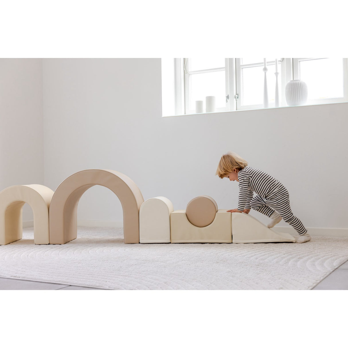 Tumble Time Rainbow 7-delt trommesett i vegansk PU-skinn