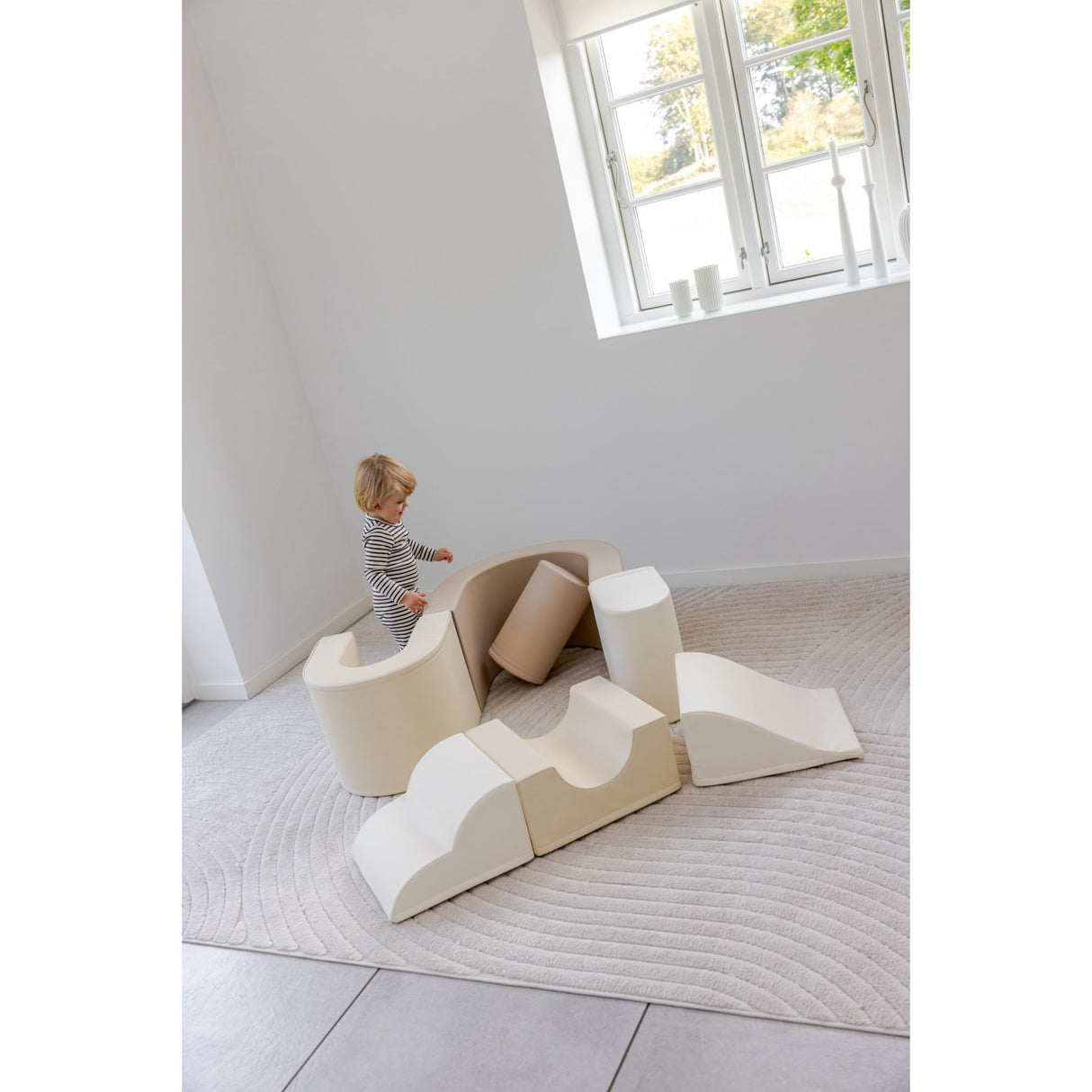 Tumble Time Rainbow 7-delt trommesett i vegansk PU-skinn