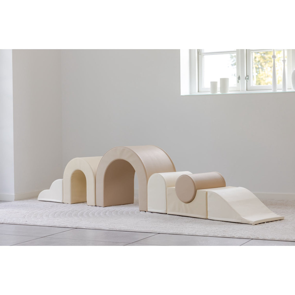 Tumble Time Rainbow 7-delt trommesett i vegansk PU-skinn