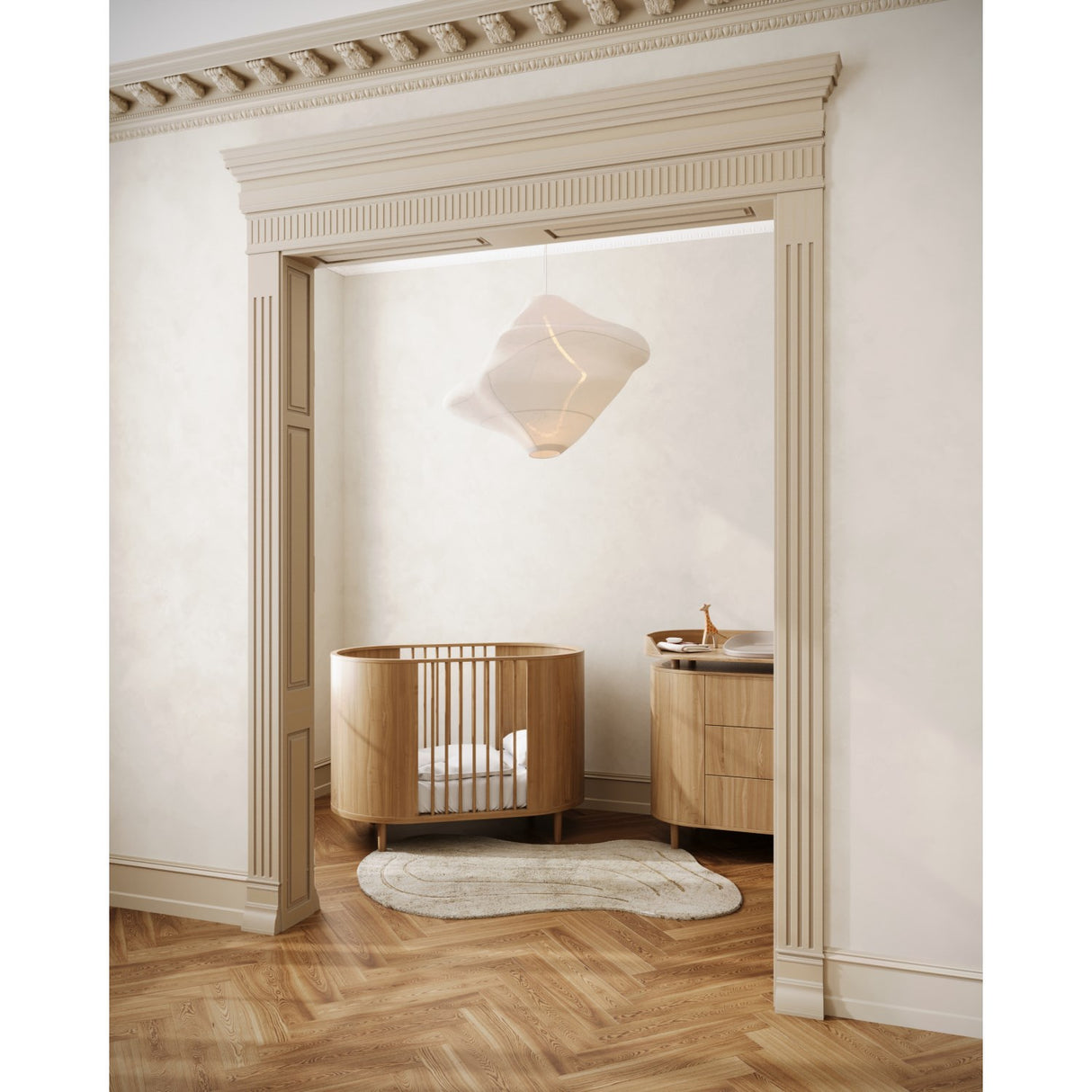 KAS Kopenhagen Oak Kai Baby Cot
