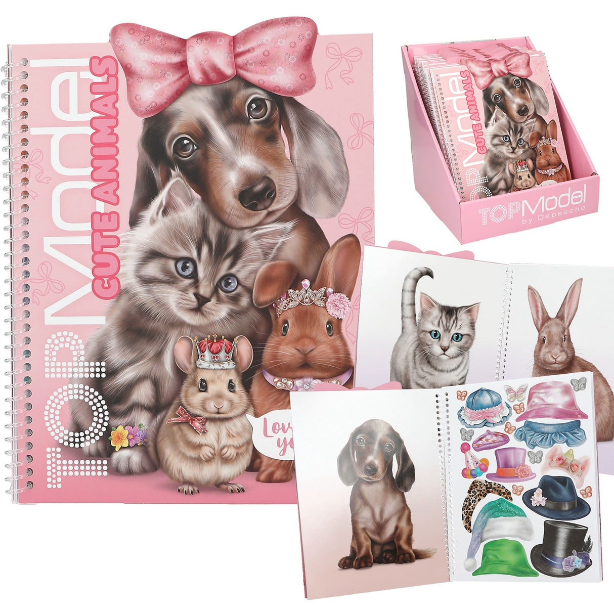 TOPModel Cute Animals Kjole Me Up Stickers Bok