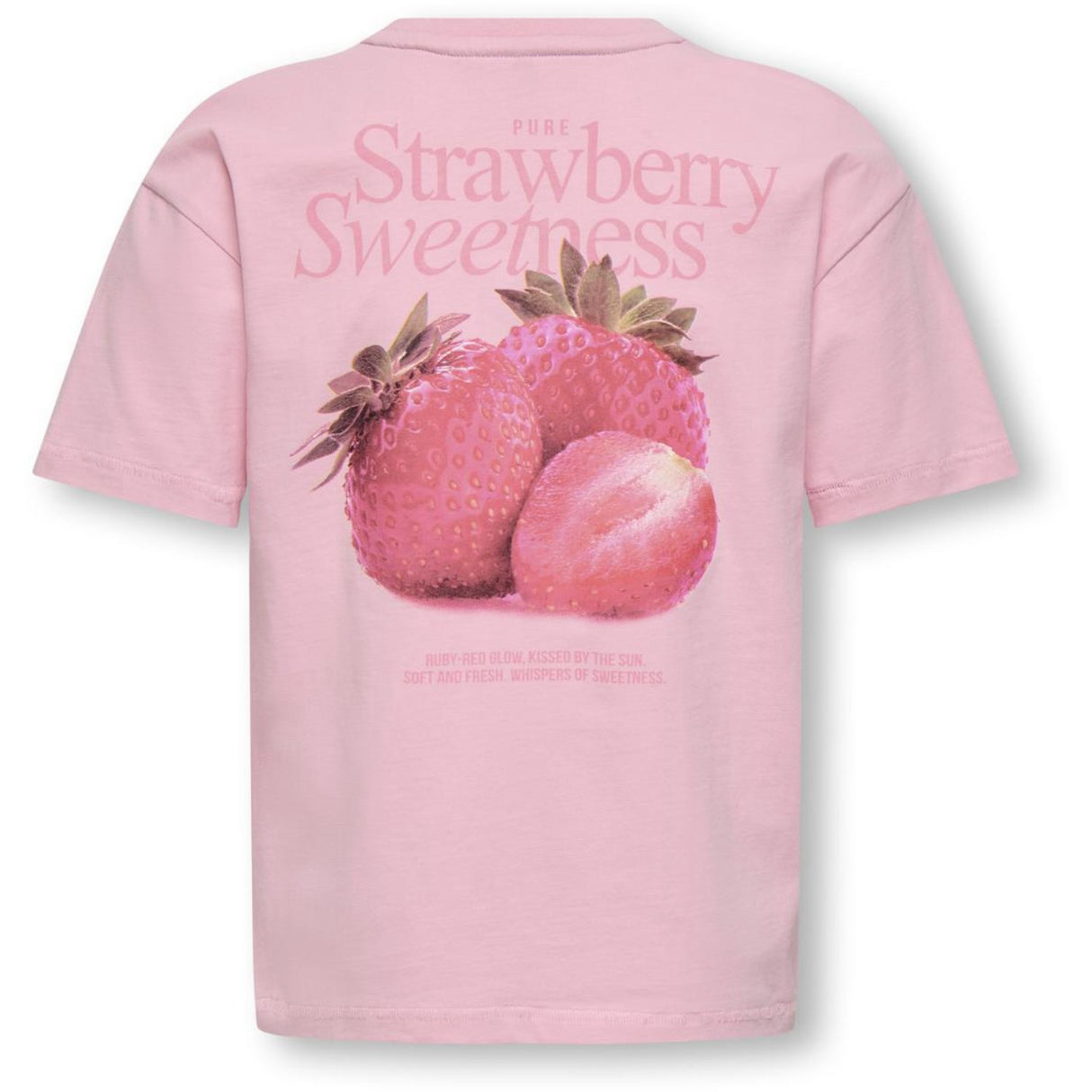 kids ONLY Romance Rose Strawberry Koghelen Life S/S Loose Tee Jrs Noos
