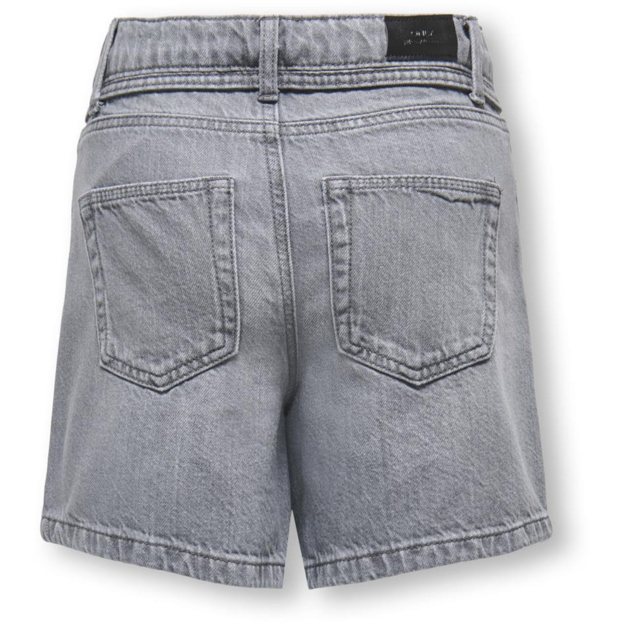 kids ONLY Medium Grey Denim Koggianna Hw Belte Shorts Pimbox Dnm Noos