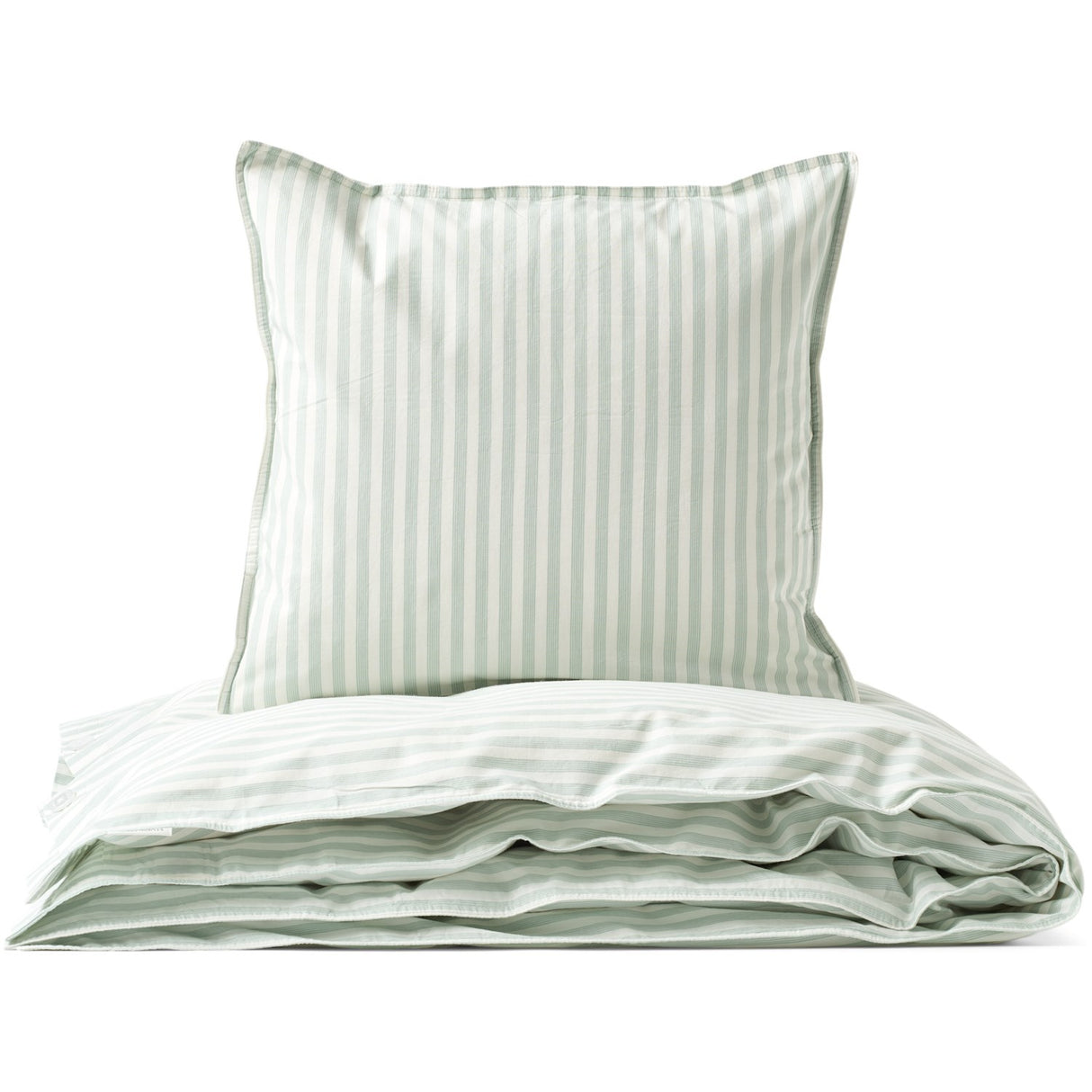 Studio Feder Soft Mint Stripe Sengetøy Percale