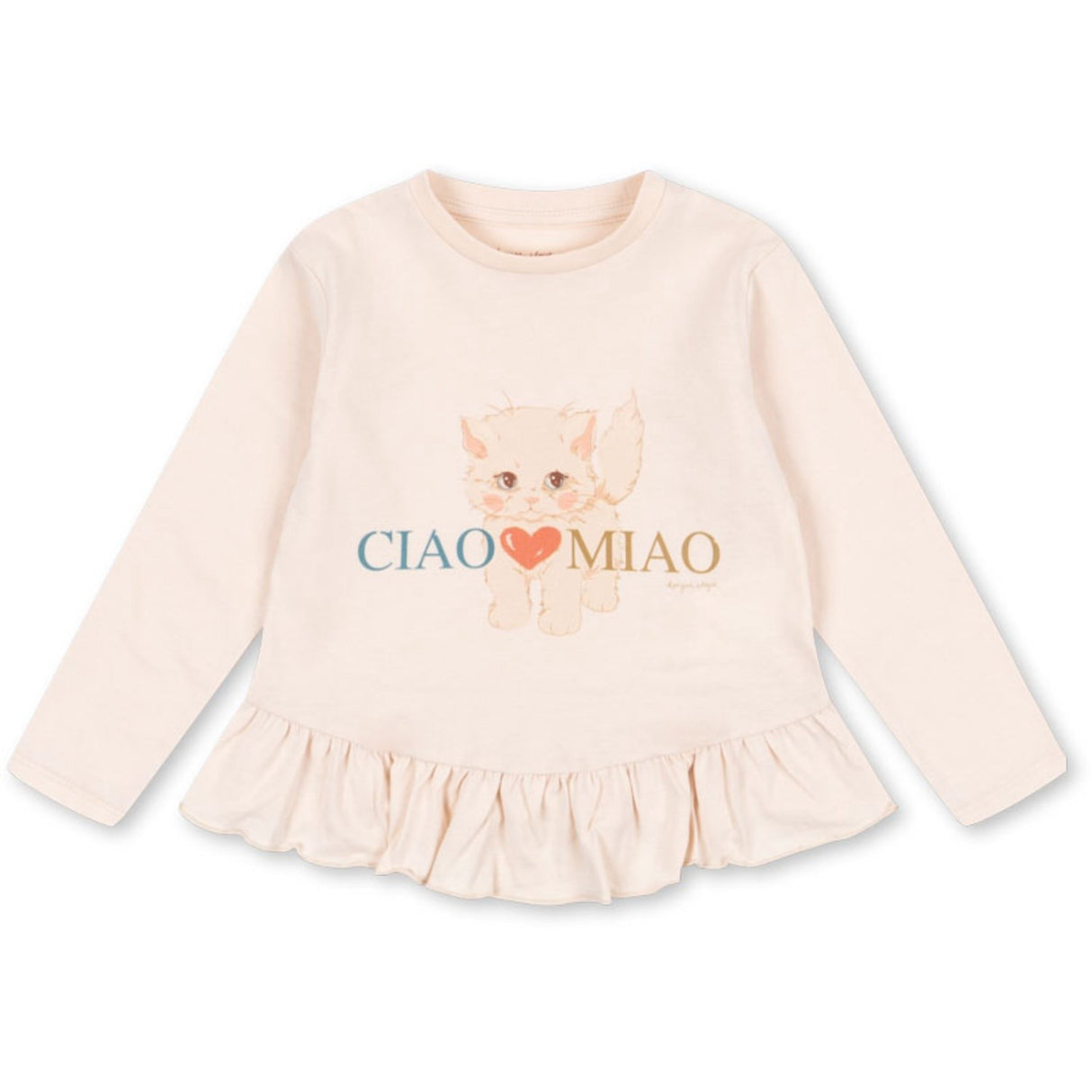 Konges Sløjd Ciao Miao Kitty Frill Tee Gots