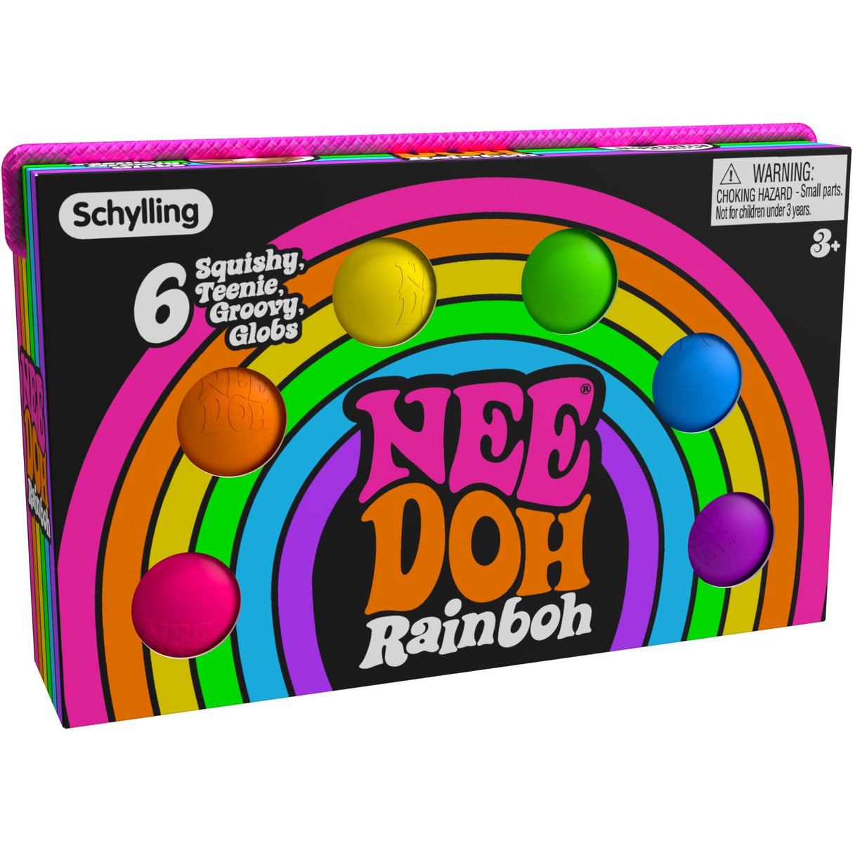 NeeDoh Teenie Rainbow 6-Pakke