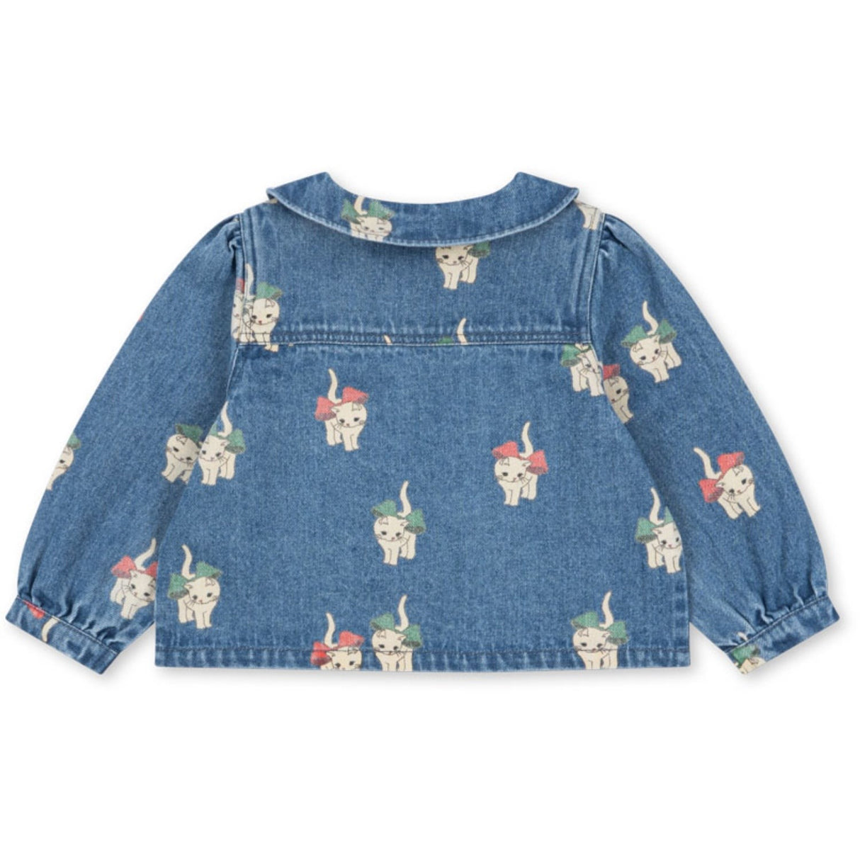 Konges Sløjd Bow Kitty Denim Magot Halsbånd Jakke Gots
