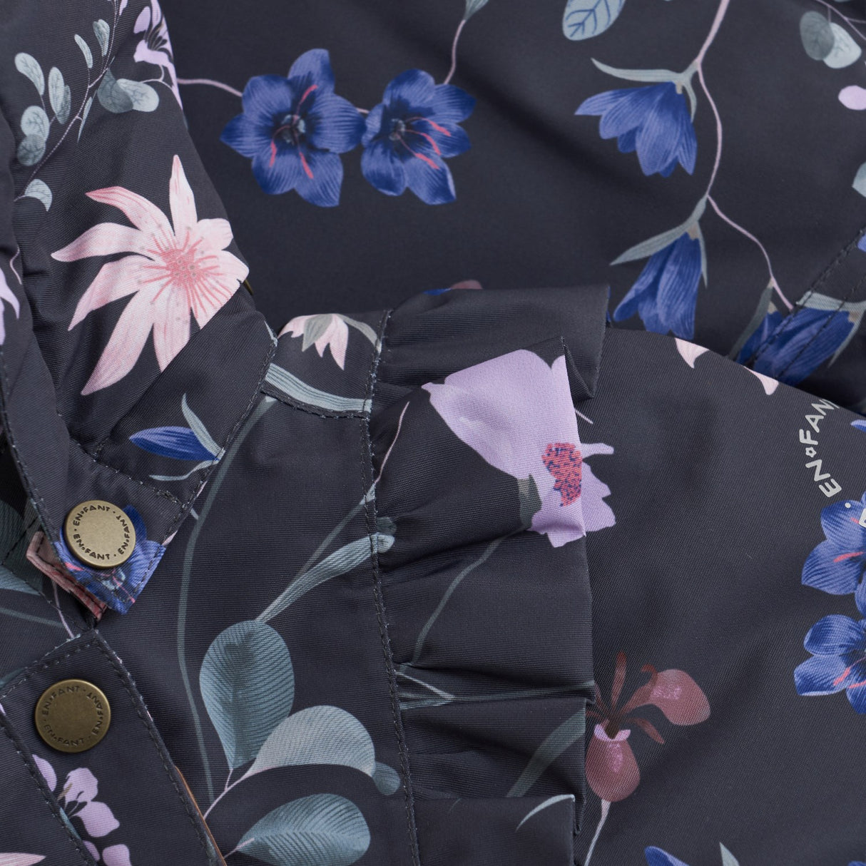 En Fant Ebony Baby Flydress W. Frills