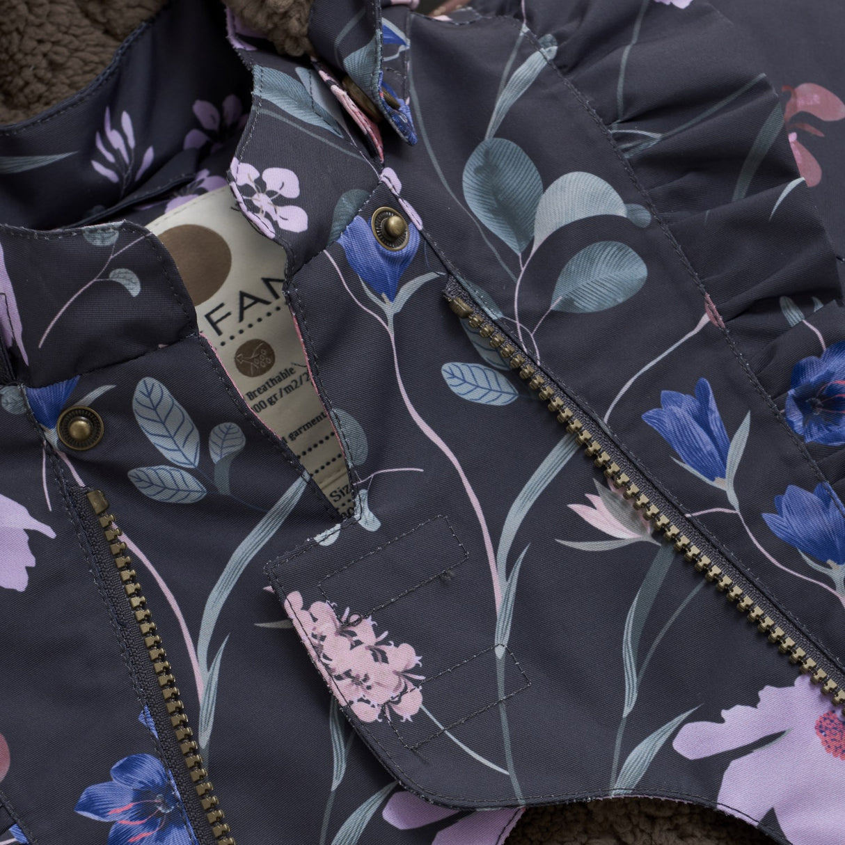 En Fant Ebony Baby Flydress W. Frills