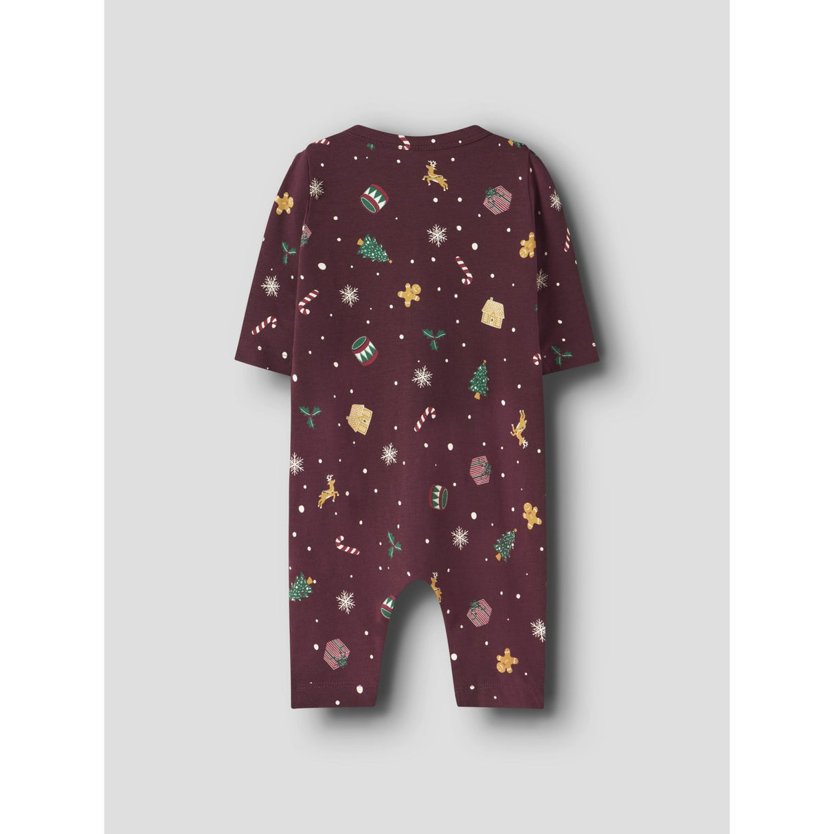 Name It Burgundy Xmas AOP Nbnvismas Ls Nightsuit