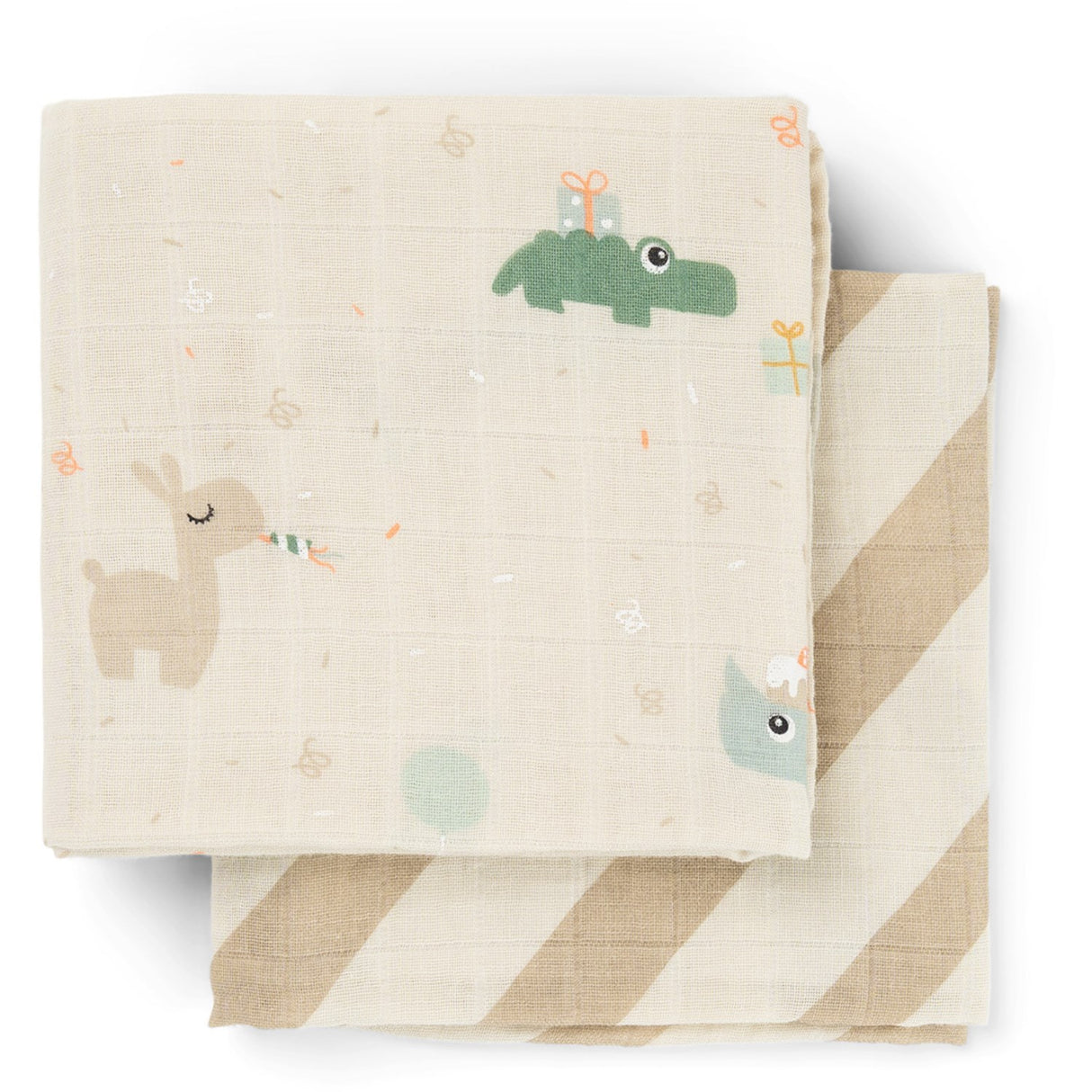 DonebyDeer Celebration Sand Stoffbleie 2-Pakning
