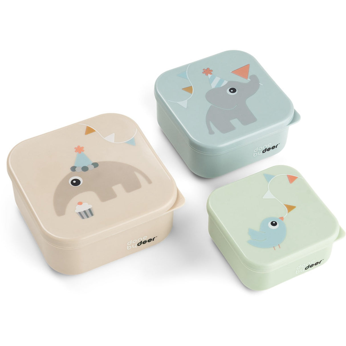 DonebyDeer Celebration Colour Mix Snack Kasse Sett 3-Pakning