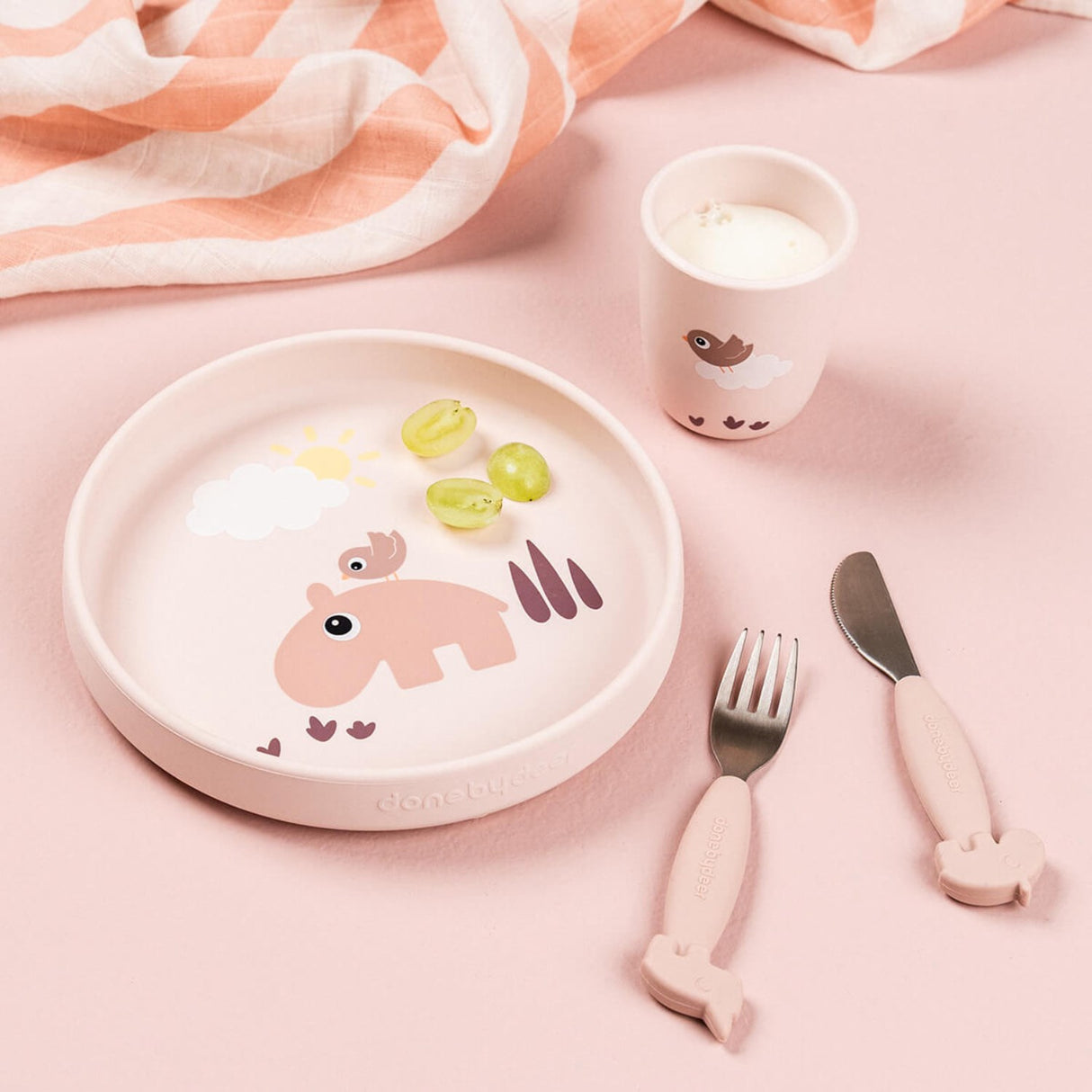 DonebyDeer Playground Powder Silikon Stick&Stay Tallerken