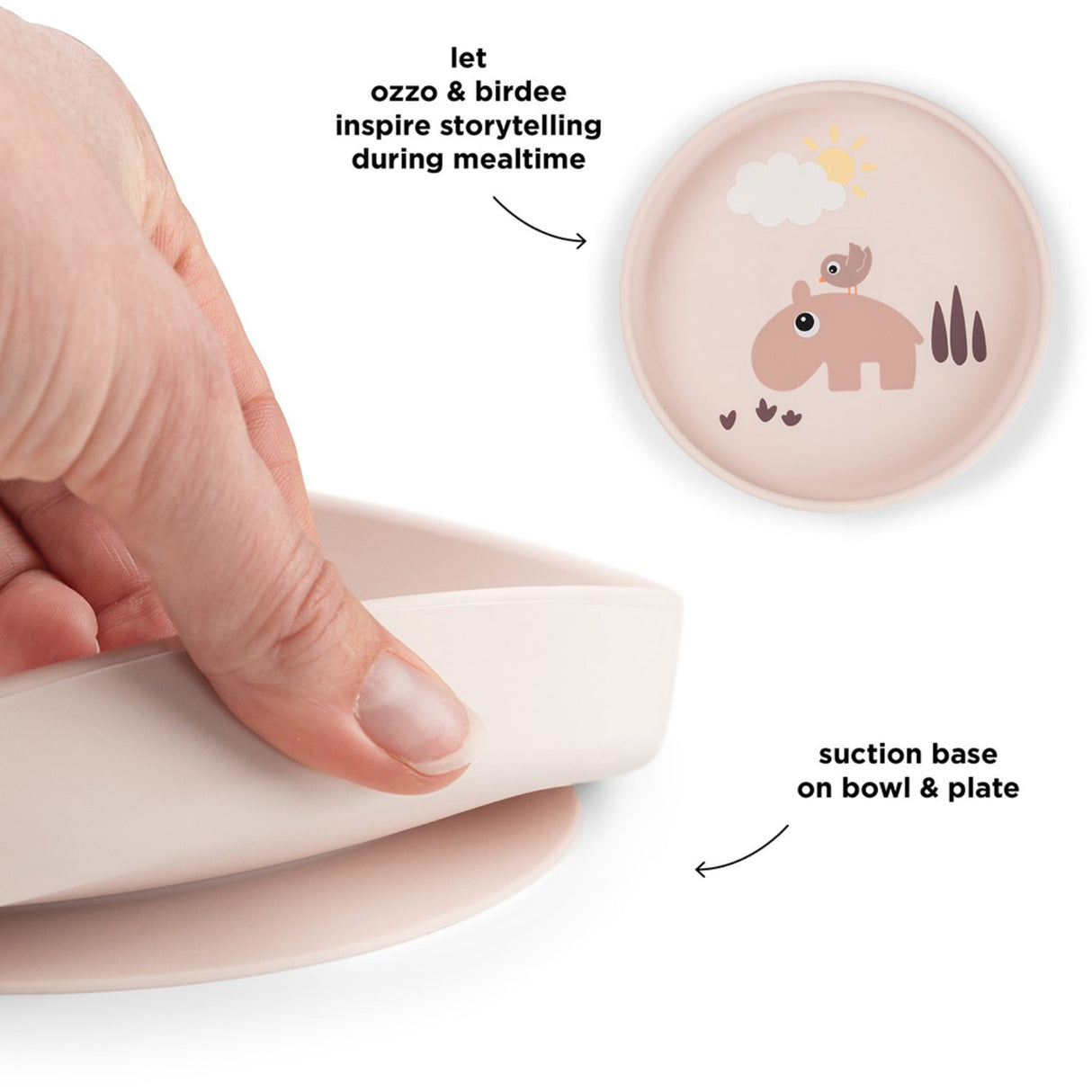 DonebyDeer Playground Powder Silikon Stick&Stay Tallerken