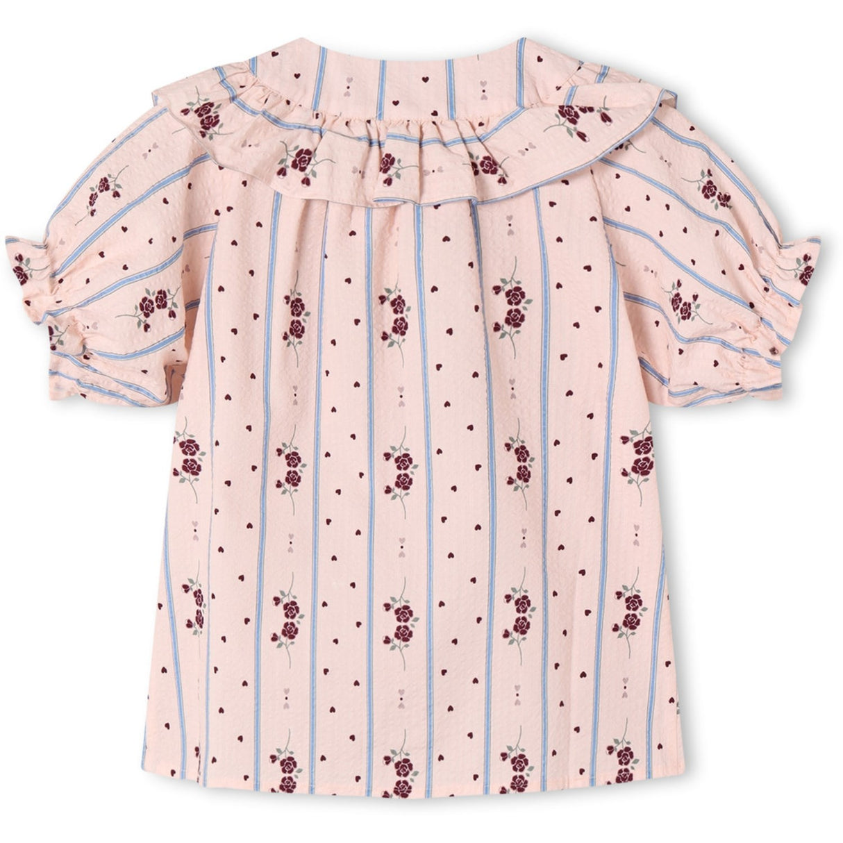 Fliink Chalk Pink Aop Colombe Ss Bluse