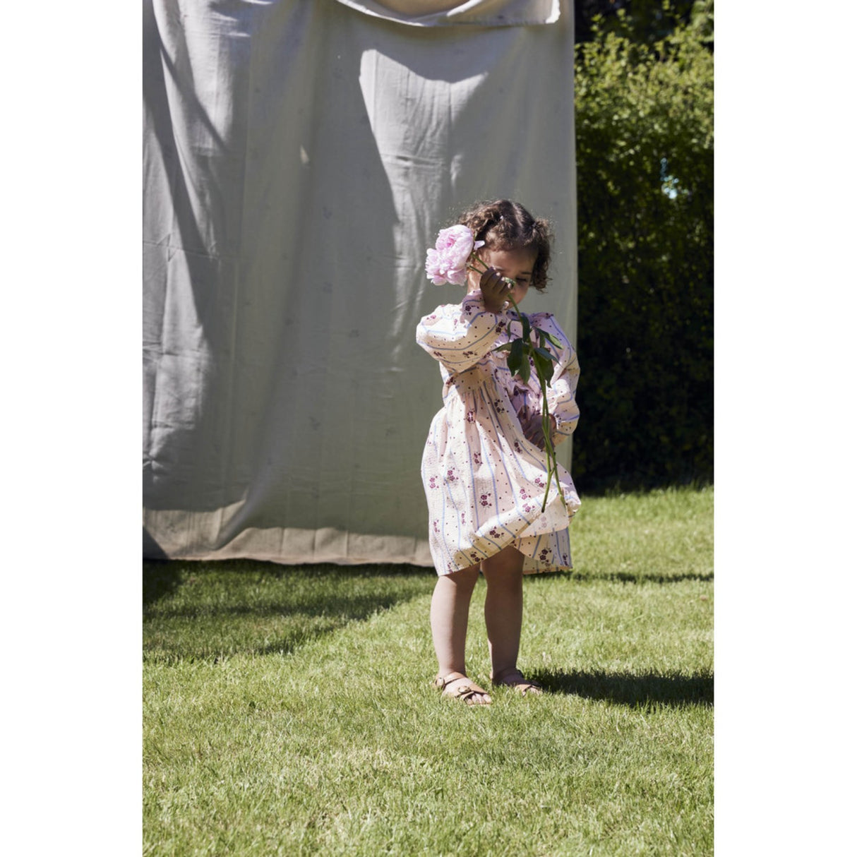 Fliink Chalk Pink Aop Colombe Ls Kjole