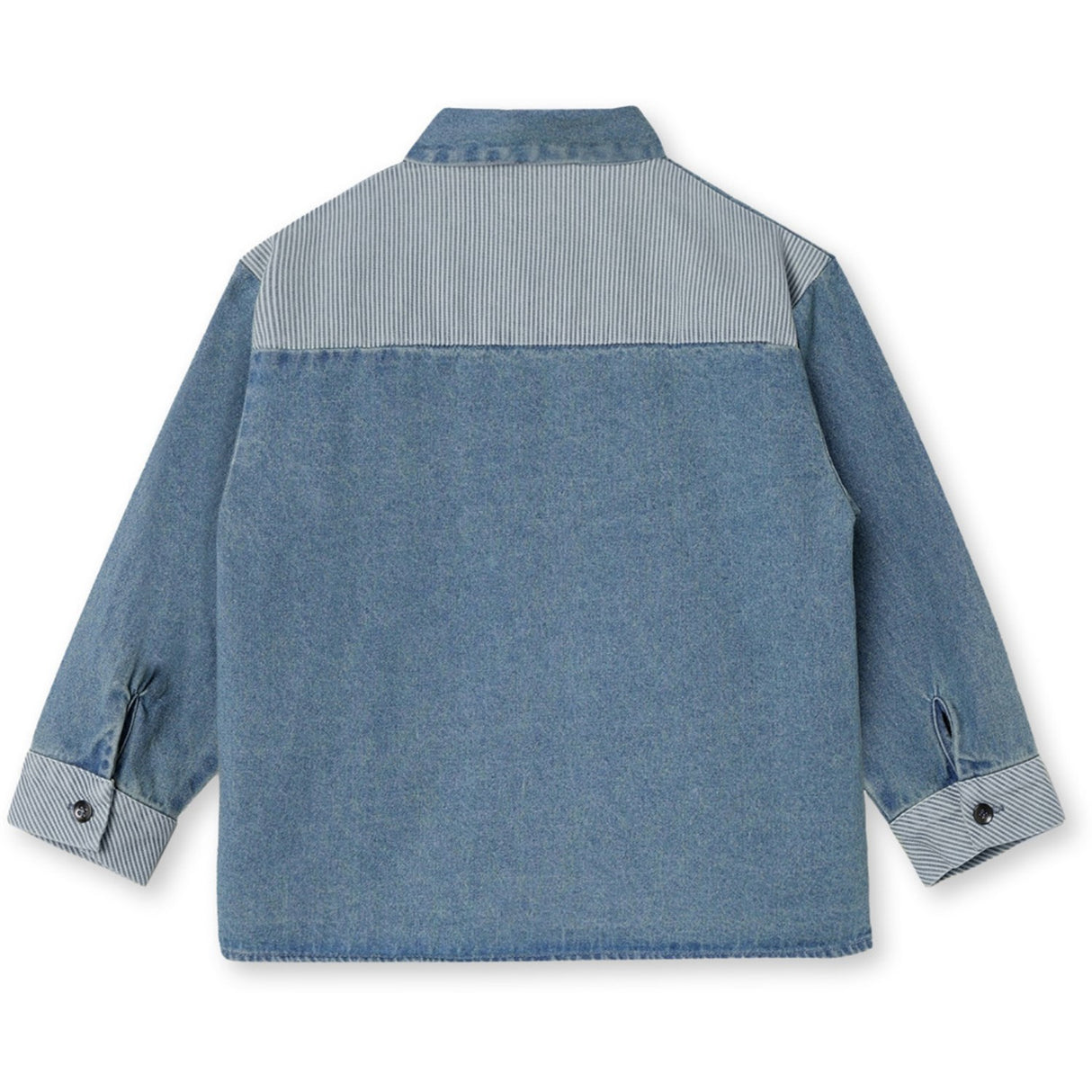 Fliink Medium Denim Blue Don Contrast Bluse